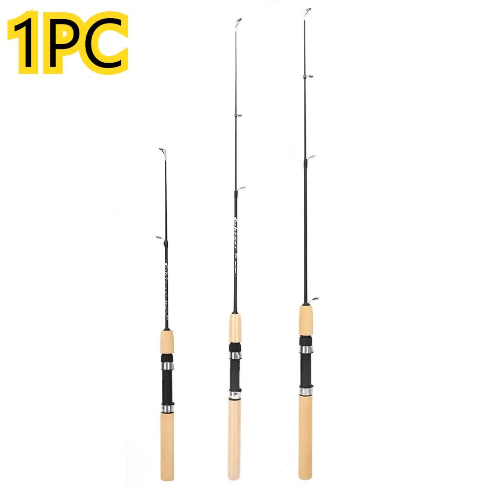 Carbon Fishing Rod - 60/80/100cm Ice Fishing Pole Portable Carbon