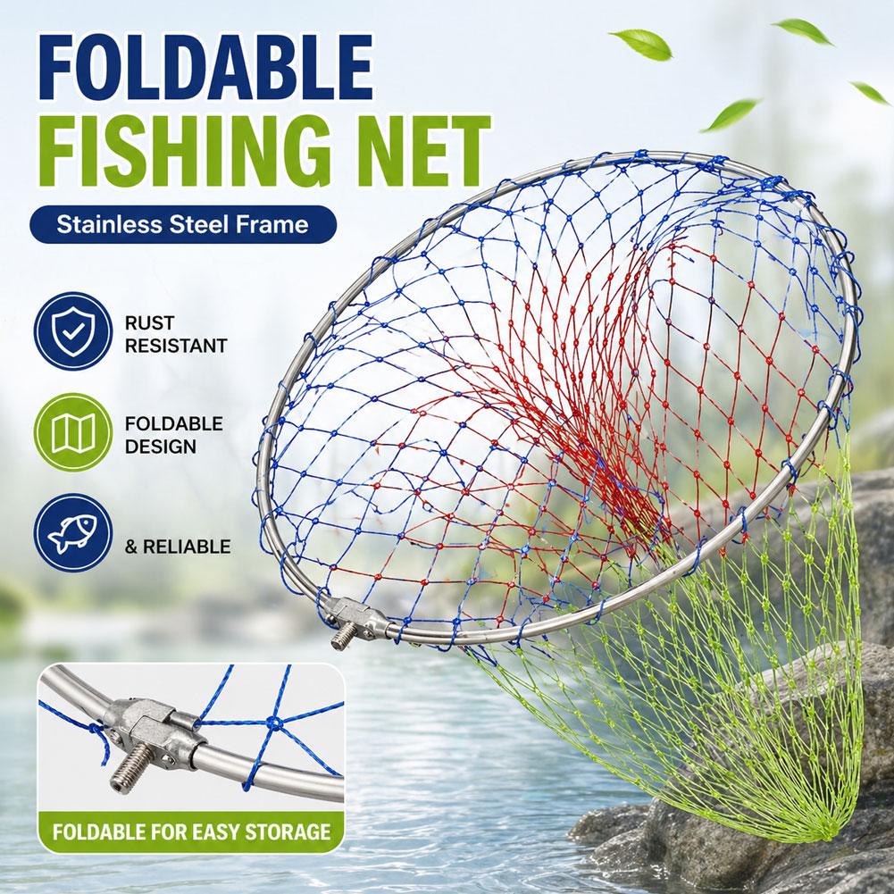 Fishing Net - 40cm 50cm Fishing Net Folding Fishing
