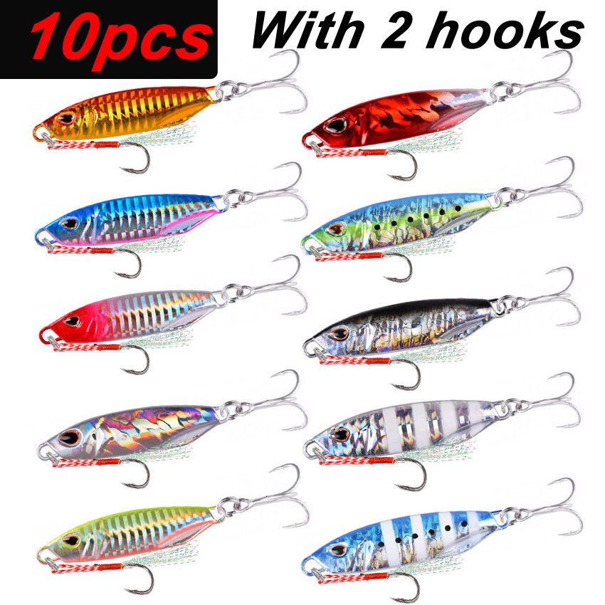 10Pcs Long Cast Metal Bait Spi - Fishing Equipment For Trout review and price