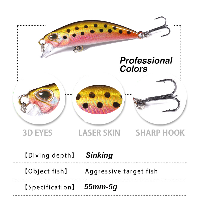 WESTBASS 1PX Micro Minnow Lure - Fishing Equipment For Trout review and price