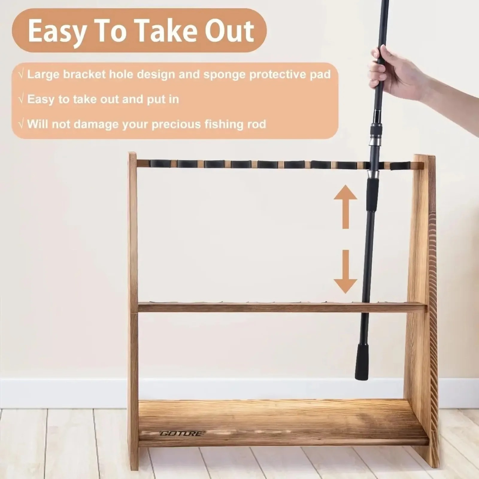 Goture 10 Slots Carbonized Pin - Carbon Fishing Rod review and price