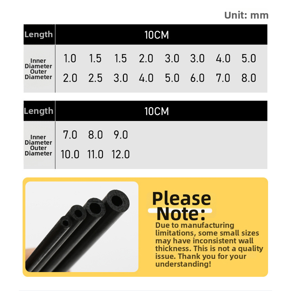 10cm Black Hollow Carbon Fiber - Carbon Fishing Rod review and price