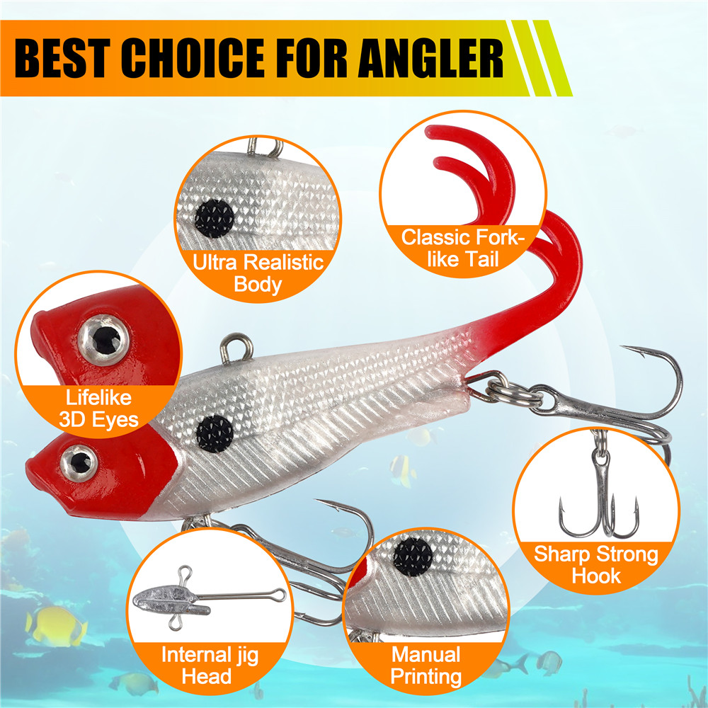 5Pcs Pre-Rigged Jig Head Wobbl - Fishing Equipment For Trout review and price