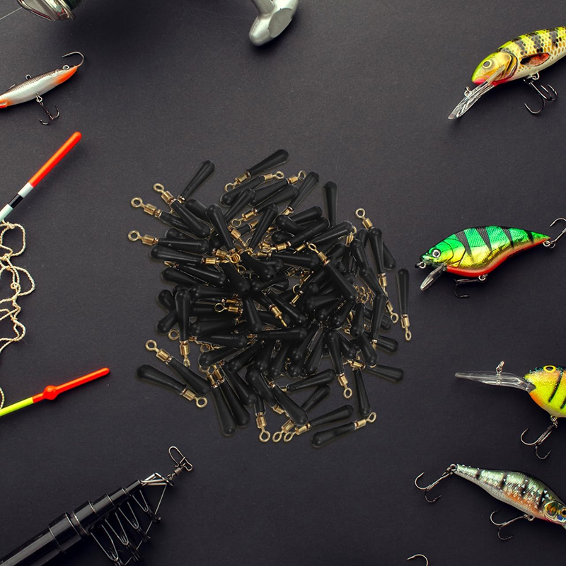 Rotatable Metal Swivel Rubber  - Fishing Equipment For Trout review and price